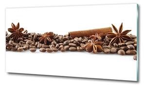 Imagine de sticlă Boabe de cafea scorțișoară