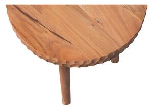 Măsuță auxiliară rotundă din lemn de acacia ø 32 cm Manzi – WOOOD