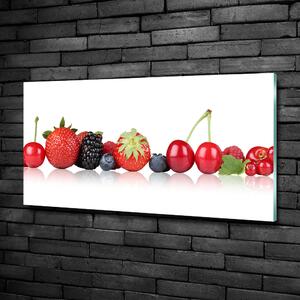 Imagine de sticlă Fructele într-un rând
