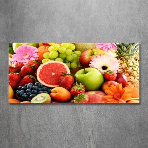 Tablou sticlă fructe colorate