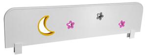 Paravan protectie pat copii SKY-F cu decupaje si ornamente colorate - 70 x 18 cm