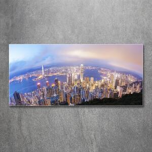 Tablou Printat Pe Sticlă Hong Kong panorama