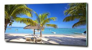 Tablou Printat Pe Sticlă plaja Mauritius