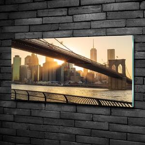 Tablou sticlă Podul Brooklyn