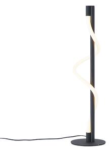 Lampă de masă modernă neagră cu LED inclus, cu 3 trepte de intensitate luminoasă - Twirl