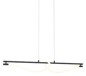 Lampă suspendată modernă neagră cu LED, cu 3 trepte de intensitate luminoasă - Twirl