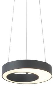 Lampă suspendată modernă neagră 35 cm cu 3 trepte de intensitate luminoasă - Organici