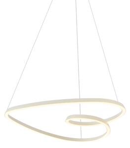 Lampa suspendată scandinavă bej 72cm incl. LED cu 3 trepte de intensitate luminoasă - Circuit