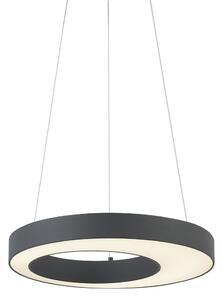 Lampă suspendată modernă neagră 50 cm, incl. LED cu 3 trepte de intensitate luminoasă - Organici