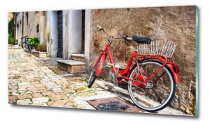 Fotografie imprimată pe sticlă bicicletă roșie