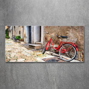 Fotografie imprimată pe sticlă bicicletă roșie
