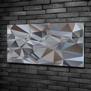Fotografie imprimată pe sticlă triunghiuri abstractizare