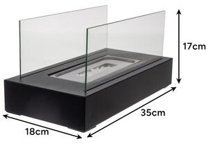 Bioșemineu de masă Kaminer 35x18x16,5 cm – Pentru casă și terasă