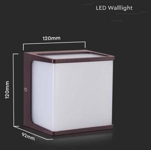Aplică LED de exterior LED/8W/230V IP65 4000K maro