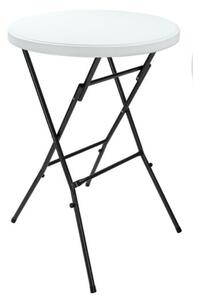 Masă de petrecere din plastic LYDA, Ø72x110cm, alb Casaria