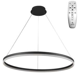 Brilagi - Lustră LED dimabilă pe cablu CIRCLE LED/55W/230V 3000-6500K negru + telecomandă