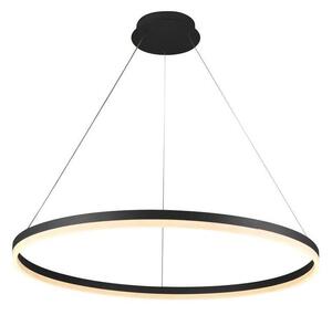 Brilagi - Lustră LED dimabilă pe cablu CIRCLE LED/55W/230V 3000-6500K negru + telecomandă