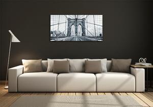 Fotografie imprimată pe sticlă Podul Brooklyn