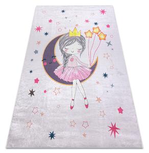 BAMBINO 48060 covor lavabil Prințesă, stele pentru copii anti-alunecare - roz