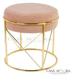 TABURET BOUCLE ROSE GOLD