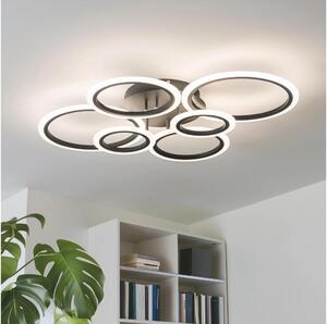 Lustră LED dimabilă aplicată Brilagi ORBITS LED/85W/230V 3000-6500K negru + telecomandă