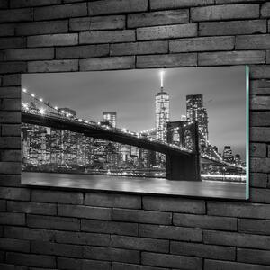 Fotografie imprimată pe sticlă New York, pe timp de noapte