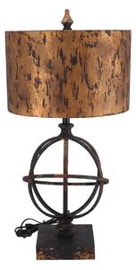 Lampa de masa Sfera stil industrial metal si rasina h 67 cm