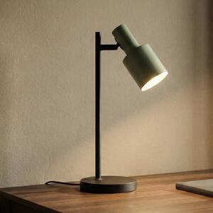 Lindby Lampă de masă Ovelia, verde/negru, metal, E27, Negru, Studiu / Birou, Metal, Modern, Birou de masă