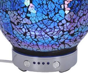 Lampa de masa cu Difuzor aromaterapie Mozaic Blu h 16 cm