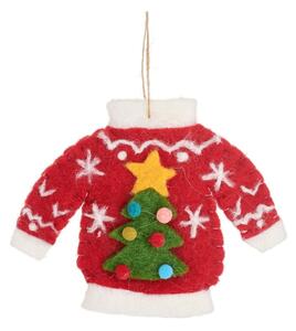 Ornament de Crăciun din material textil Christmas Jumper – Sass & Belle