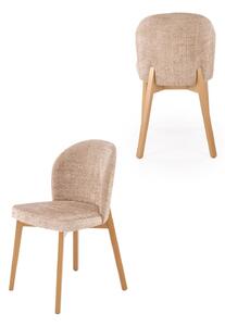Scaun de dining Basso bej/stejar natural