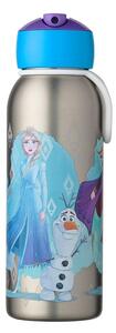 Sticlă pentru copii argintie din oțel inoxidabil 350 ml Frozen 2 – Mepal