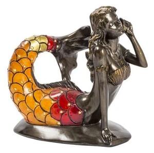 Lampa de masa Tiffany Mermaid h 19 cm