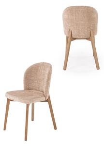 Scaun de dining Basso bej/nuc deschis