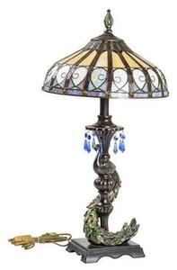 Lampa de masa Tiffany Paun h 72 cm