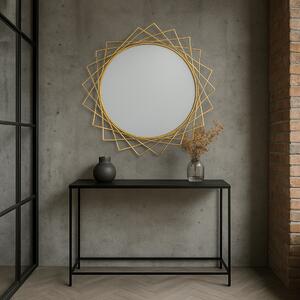 Oglinda geometrica Glam,auriu, ⌀ 85 cm