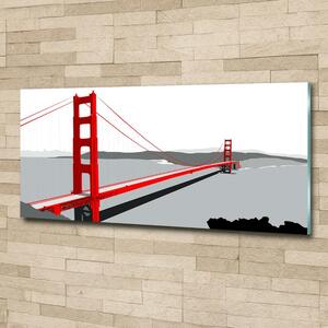 Tablou pe pe sticlă Podul din San Francisco