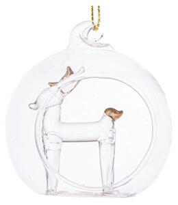 Glob de Crăciun din sticlă Reindeer – Dakls