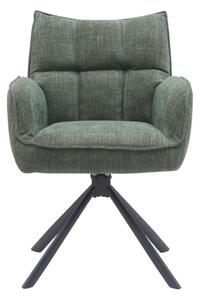 Scaun de dining pivotant Marilla, verde