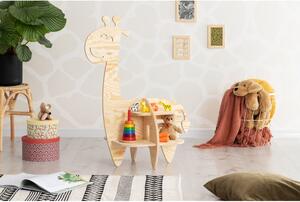 Bibliotecă pentru copii în decor de pin în culoare naturală 90x60 cm Giraffe - Adeko