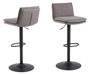 Scaun de bar Flynn, gri deschis