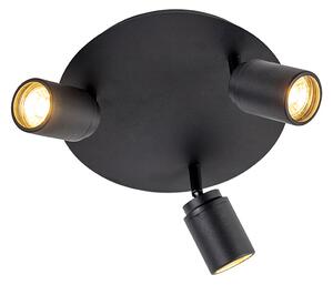 Spot luminos inteligent pentru baie negru IP44 incl. 3 WiFi GU10 - Ducha