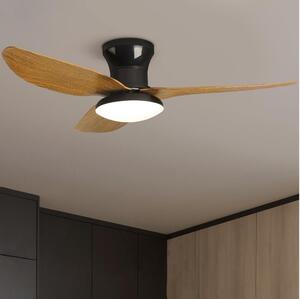 Ventilator LED dimabil de tavan Brilagi LED/30W/230V 3000-6500K negru/maro + telecomandă