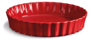 Formă rotundă de copt din ceramică Emile Henry, ⌀ 28 cm, roșu