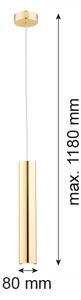 Lustră pe cablu GOMERA 1xGU10/5W/230V alamă Argon 4057