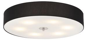 Plafoniera country neagra 70 cm - Drum