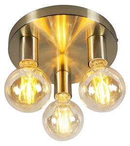 Plafonieră Art Deco aurie rotundă - Facil 3