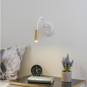 Lampă LED flexibilă de perete Brilagi MAYA LED/3W/230V 4000K alb/auriu