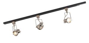Sistem de iluminat cu șină modern cu 3 spoturi oțel monofazat - Iconic Suplux