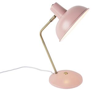 Lampă de masă retro roz cu bronz - Milou